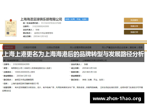 上海上港更名为上海海港后的品牌转型与发展路径分析 上海上港更名为上海海港后的品牌转型与发展路径分析